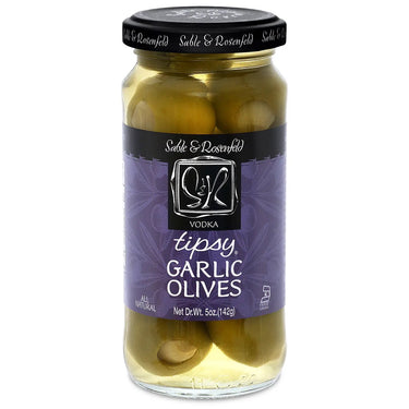 Sable & Rosenfeld All Natural Tipsy Vodka Garlic Olives - 5 oz